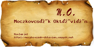 Moczkovcsák Oktávián névjegykártya